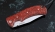Складной нож Дельфин, сталь Elmax, рукоять накладки акрил красный