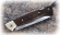 Нож складной Лиса, сталь Elmax, рукоять накладки карельская береза стабилизированная коричневая