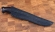 Нож Филейка средняя сталь дамаск рукоять акрил коричневый и черный граб 
