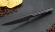 Кухонный нож Шеф №6 сталь Х12МФ, рукоять акрил черный