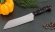Кухонный нож Шеф №3 сталь 95Х18, рукоять коричневый акрил