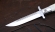Нож Финка НКВД складная сталь булат полированный накладки акрил белый