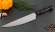 Кухонный нож Шеф №8 сталь 95Х18, рукоять коричневый акрил