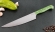 Кухонный нож Шеф №8 сталь 95Х18, рукоять зеленый акрил