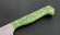 Кухонный нож Шеф №8 сталь 95Х18, рукоять зеленый акрил