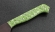 Кухонный нож Шеф №8 сталь Х12МФ, рукоять зеленый акрил