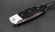 Складной нож Ворон, сталь булат, рукоять накладки акрил черный с дюралью