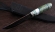 Нож Гриф дамаск ламинированный с воронением, рукоять карельская береза зеленая акрил, мельхиор