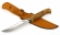 Нож из стали S390 «Рыболов-6» рукоять карельская береза стабилизированная янтарь