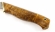Нож из стали S390 «Рыболов-6» рукоять карельская береза стабилизированная янтарь