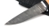 Дамасский нож Клык-2 сталь дамаск, рукоять береста