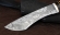 Нож Каратель сталь Х12МФ художественное травление, рукоять венге-черный граб акрил