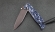 Складной нож Зубр, сталь Х12МФ, рукоять накладки акрил синий