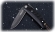 Складной нож Колибри, сталь булат, рукоять накладки черный граб