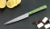 Кухонный нож Шеф №7 сталь 95Х18, рукоять зеленый акрил