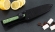 Кухонный нож Шеф №7 сталь 95Х18, рукоять зеленый акрил
