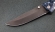 Нож Стрелок, складной, сталь Х12МФ, рукоять накладки акрил синий (Распродажа)