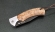 Нож складной Дельфин, сталь Х12МФ, рукоять накладки карельская береза с дюралью