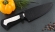 Кухонный нож Шеф №8 сталь Х12МФ, рукоять белый акрил