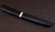 Нож Тантуха-3 сталь дамаск, рукоять и ножны черный граб латунь