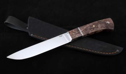 Нож Карачаевский бичак (бычак) Х12МФ карельская береза коричневая
