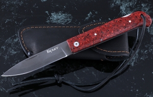 Складной нож Стриж, сталь булат, рукоять накладки акрил красный Складной нож Стриж, сталь булат, рукоять накладки акрил красный