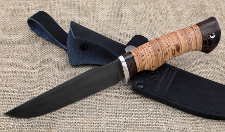 Нож Алтай сталь Х12МФ, рукоять береста Нож Алтай сталь Х12МФ, рукоять береста