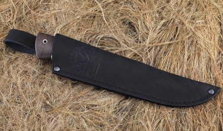 Нож Комар сталь дамаск рукоять береста Нож Комар сталь дамаск рукоять береста