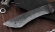 Нож Каратель сталь У8А, рукоять черный граб