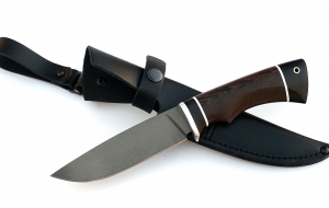 Нож Нептун сталь Х12МФ, рукоять венге-черный граб