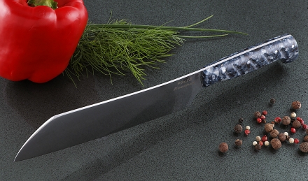 Кухонный нож Шеф №3 сталь 95Х18, рукоять синий акрил Кухонный нож Шеф №3 сталь 95Х18, рукоять синий акрил