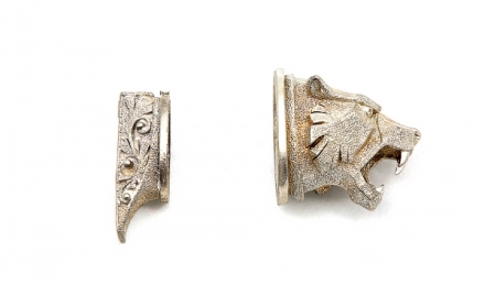 Комплект литья №42 для ножа: гарда и навершие.