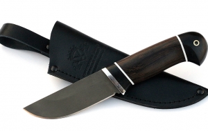 Нож Заяц сталь Х12МФ, рукоять венге-черный граб
