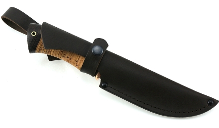 Нож Югра сталь дамаск полный камень рукоять береста Нож Югра сталь дамаск полный камень рукоять береста