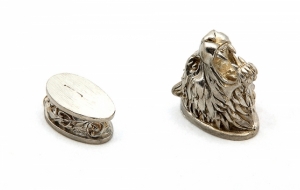 Комплект литья №43 для ножа: гарда и навершие.