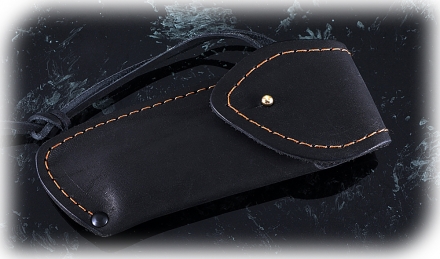 Нож Ворон, складной, сталь Х12МФ, рукоять накладки акрил гранит с дюралью