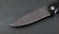 Складной нож Ворон, сталь булат, рукоять накладки черный граб резная с дюралью