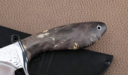 Нож Барсук сталь 95х18 рукоять дуб стабилизированный Нож Барсук сталь 95х18 рукоять дуб стабилизированный