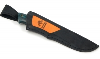 Нож Клык-2 сталь ELMAX (сатин), рукоять карельская береза стабилизированная изумруд - Нож Клык-2 сталь ELMAX (сатин), рукоять карельская береза стабилизированная изумруд