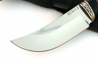 Нож Елец сталь ELMAX , рукоять карельская береза-черный граб,мельхиор - IMG_5012.jpg
