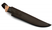 Нож Налим сталь булат, рукоять черный граб-кап, мельхиор - IMG_4770.jpg