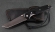 Нож Като, складной, сталь Х12МФ, рукоять накладки акрил черный