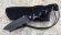 Нож Носорог, сталь Х12МФ, складной, рукоять накладки акрил черный
