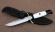 Ножи (Набор) Финка НКВД складная + фиксированная сталь сталь S390 белый акрил с красной звездой