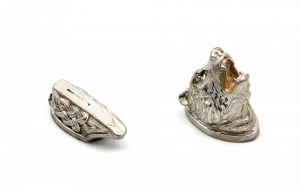 Комплект литья №45 для ножа: гарда и навершие.