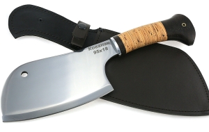 Тяпка №2 сталь 95Х18, рукоять береста