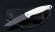 Складной нож Ворон, сталь Х12МФ, рукоять накладки акрил белый