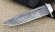 Нож Лидер сталь дамаск с долом рукоять палисандр (NEW)
