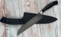 Нож Шеф №11 Х12МФ рукоять черный акрил (распродажа) - Нож Шеф №11 Х12МФ рукоять черный акрил (распродажа)