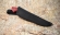 Нож Хантер сталь Elmax рукоять стабилизированная карельская береза красная 